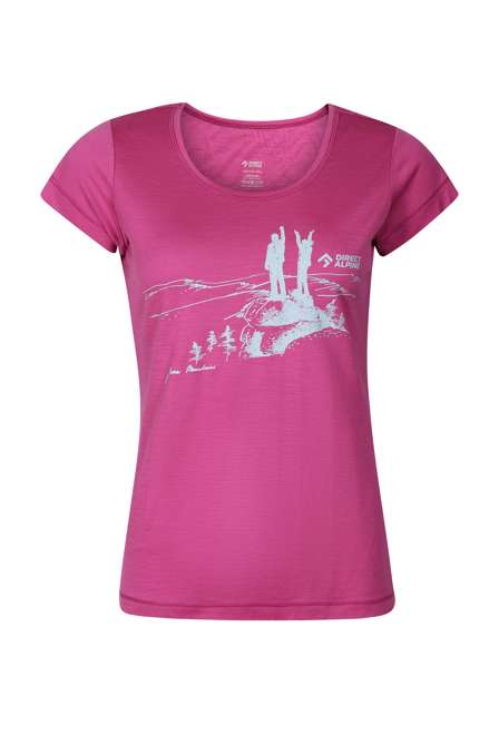 Fotogalerie Women's Merino T-Shirt FURRY LADY orchid (Jizera Mountains)