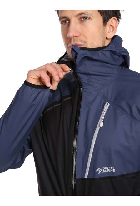 Fotogalerie Men's Waterproof Ultra-Light Hardshell Jacket CYCLONE black/navy