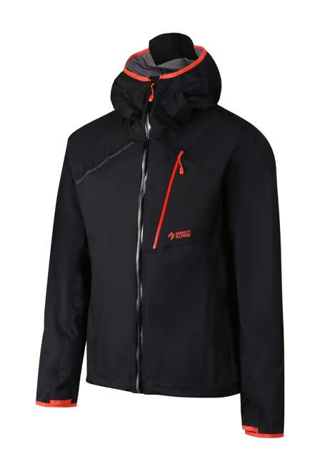 Fotogalerie Men's Waterproof Ultra-Light Hardshell Jacket CYCLONE black/brick