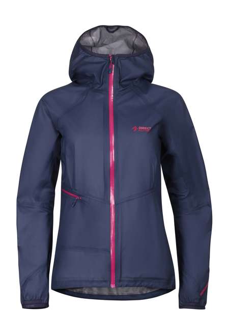Fotogalerie Women's Ultralight Waterproof Hardshell Jacket CYCLONE LADY navy/orchid