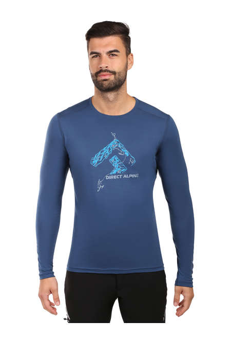Fotogalerie Men's Merino T-Shirt FURRY LONG navy (Rock way)