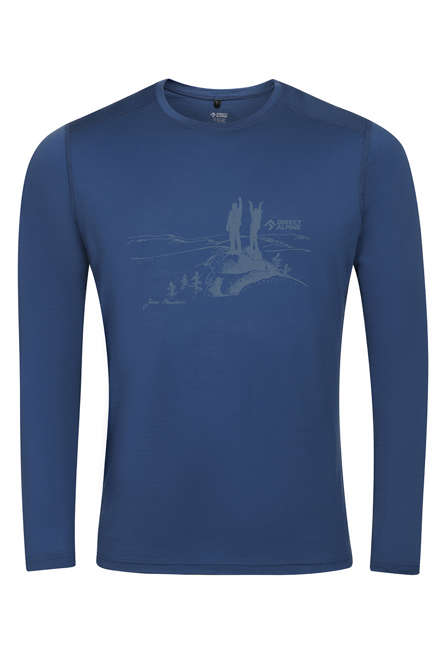 Fotogalerie Men's Merino T-Shirt FURRY LONG navy (Northbound)