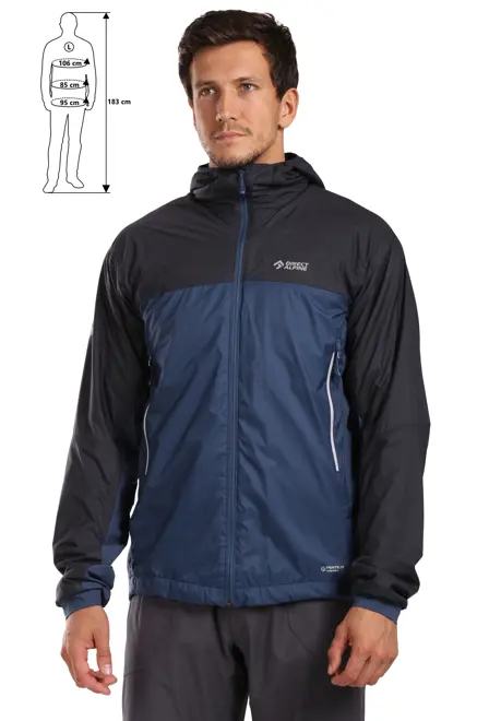 Fotogalerie Men's windproof insulated ALPHA JACKET navy/anthracite