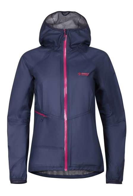 Fotogalerie Women's Ultralight Waterproof Hardshell Jacket CYCLONE LADY navy/orchid