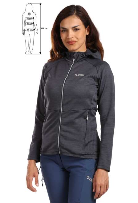 Fotogalerie Women's Fleece Hoodie SELLA HOOD LADY anthracite