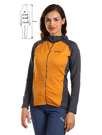 Fotogalerie Women's Fleece Hoodie SELLA HOOD LADY ochre/anthracite
