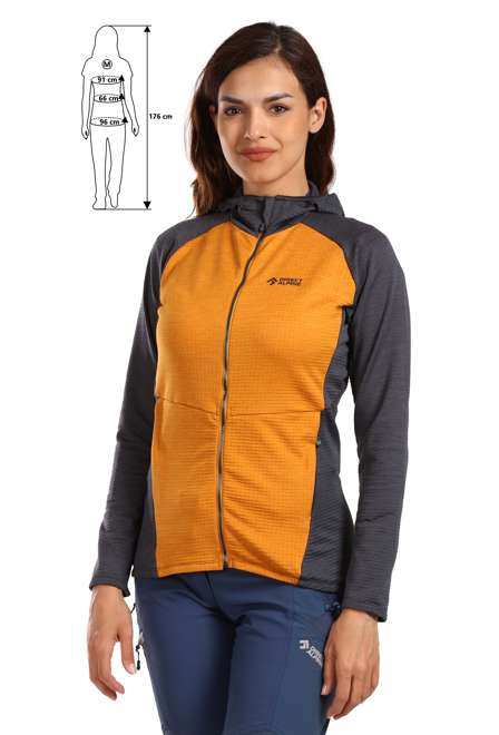 Fotogalerie Women's Fleece Hoodie SELLA HOOD LADY ochre/anthracite
