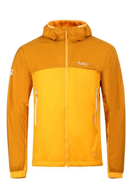 Men's windproof insulated ALPHA JACKET mango/caramel DIRECT