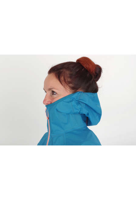 Fotogalerie Women's Ultralight Waterproof Hardshell Jacket CYCLONE LADY ocean/coral