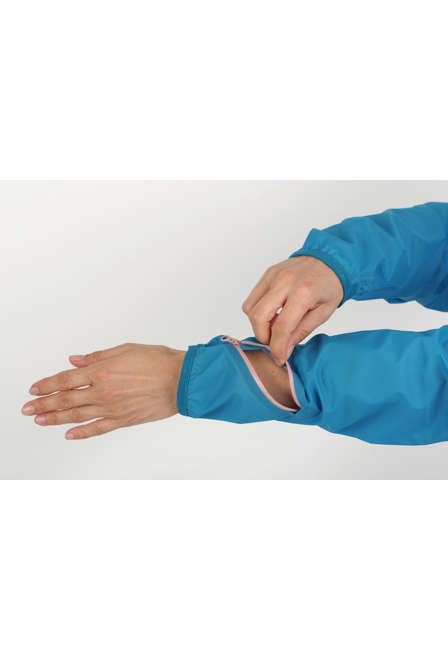 Fotogalerie Women's Ultralight Waterproof Hardshell Jacket CYCLONE LADY ocean/coral