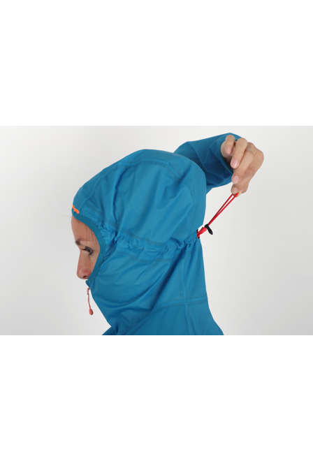 Fotogalerie Women's Ultralight Waterproof Hardshell Jacket CYCLONE LADY ocean/coral