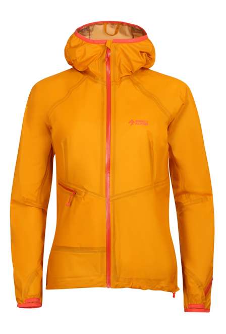 Fotogalerie Women's Ultralight Waterproof Hardshell Jacket CYCLONE LADY mango/brick