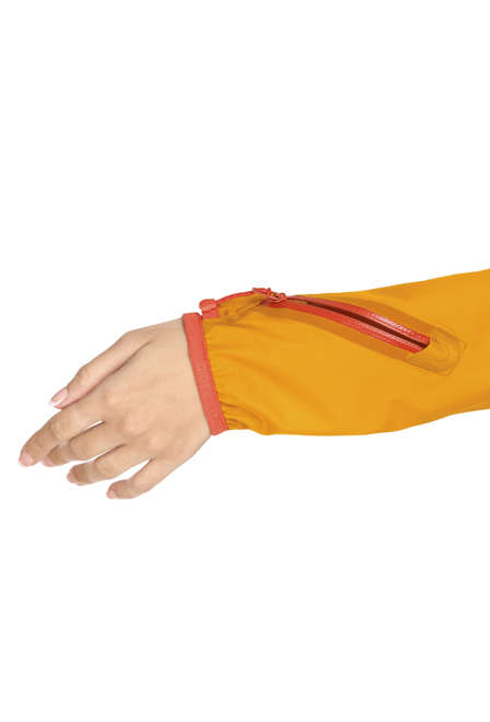 Fotogalerie Women's Ultralight Waterproof Hardshell Jacket CYCLONE LADY mango/brick