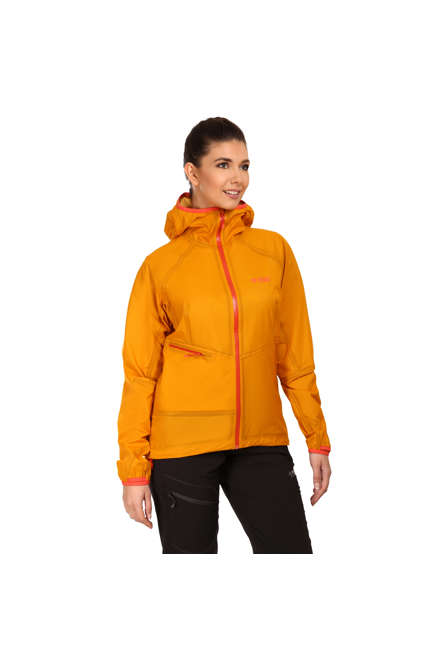 Fotogalerie Women's Ultralight Waterproof Hardshell Jacket CYCLONE LADY mango/brick