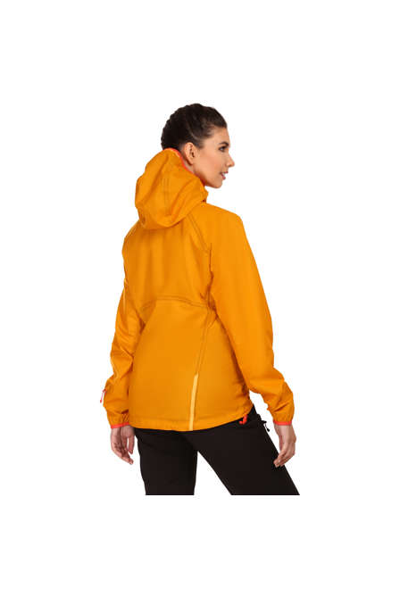 Fotogalerie Women's Ultralight Waterproof Hardshell Jacket CYCLONE LADY mango/brick