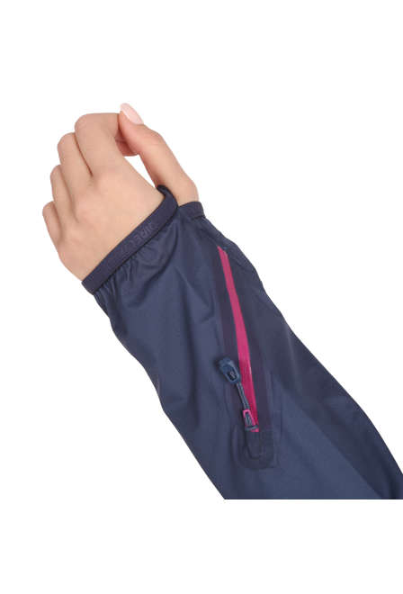 Fotogalerie Women's Ultralight Waterproof Hardshell Jacket CYCLONE LADY navy/orchid