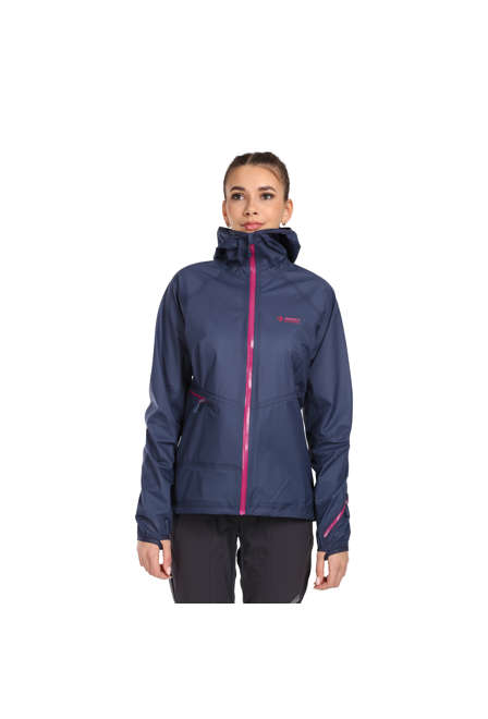 Fotogalerie Women's Ultralight Waterproof Hardshell Jacket CYCLONE LADY navy/orchid