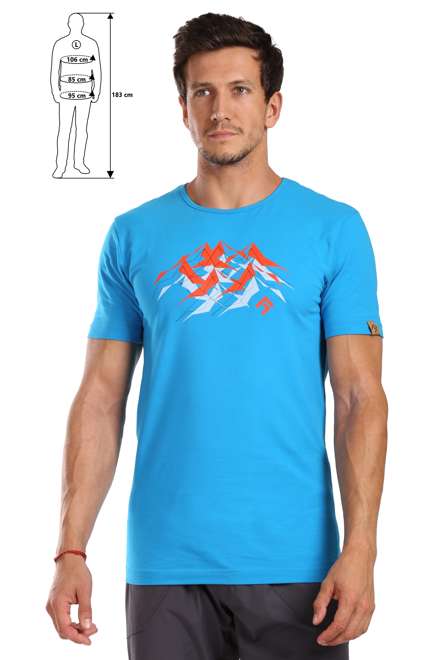 Fotogalerie Men's cotton FLASH T-shirt ocean (Mountains)