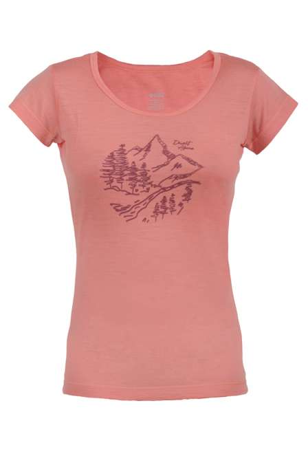 Fotogalerie Women's Merino T-Shirt FURRY LADY coral (Nature)