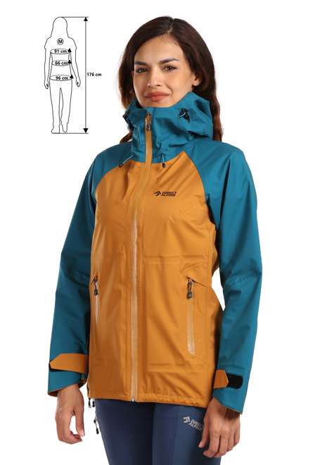 Fotogalerie Women's Outdoor Hardshell Jacket TALUNG LADY emerald/caramel