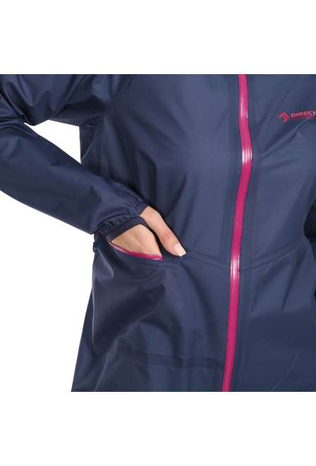 Fotogalerie Women's Ultralight Waterproof Hardshell Jacket CYCLONE LADY grey/emerald