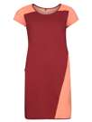 Fotogalerie Women's cotton dress FLOWY LADY palisander/coral