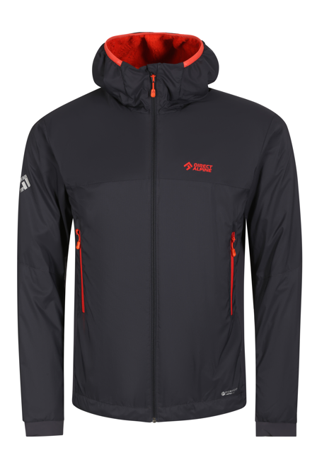 Fotogalerie Men's windproof insulated ALPHA JACKET anthracite/brick