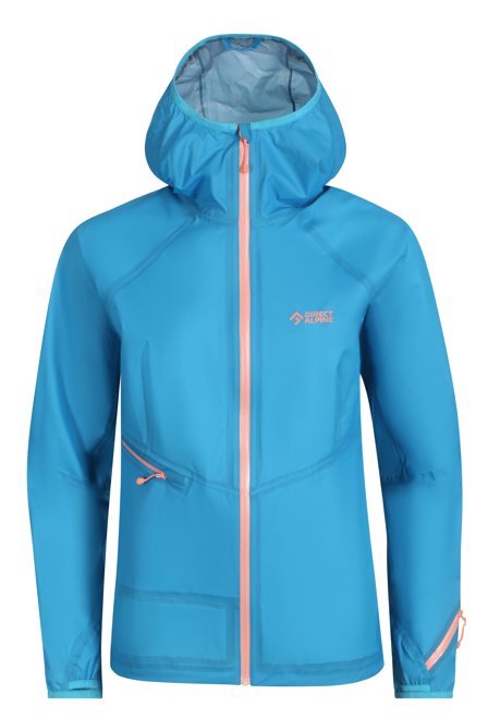 Fotogalerie Women's Ultralight Waterproof Hardshell Jacket CYCLONE LADY ocean/coral