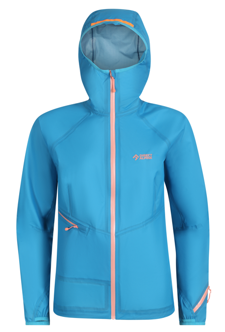 Fotogalerie Women's Ultralight Waterproof Hardshell Jacket CYCLONE LADY ocean/coral