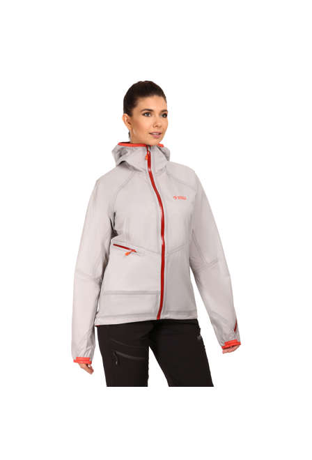 Fotogalerie Women's Ultralight Waterproof Hardshell Jacket CYCLONE LADY grey/palisander