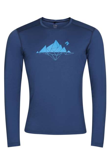 Fotogalerie Men's Merino T-Shirt FURRY LONG navy (Glacial lake)