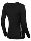 Fotogalerie Women's Merino Shirt FURRY LONG LADY black (DA big font)