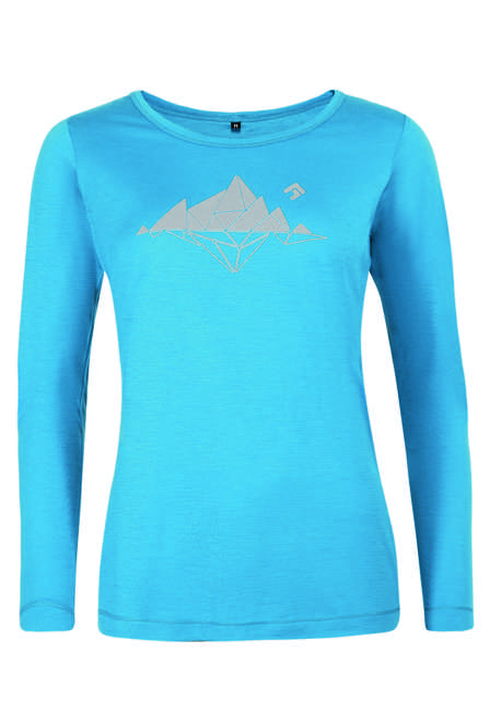 Fotogalerie Women's Merino Shirt FURRY LONG LADY ocean (Glacial lake)